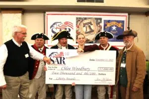2025 11-15 LIBERTY AWARDS , Jim McLane, Jim Linscott, Donn Dalton, Chloe Woodbury, R. Linscott, David Hess.